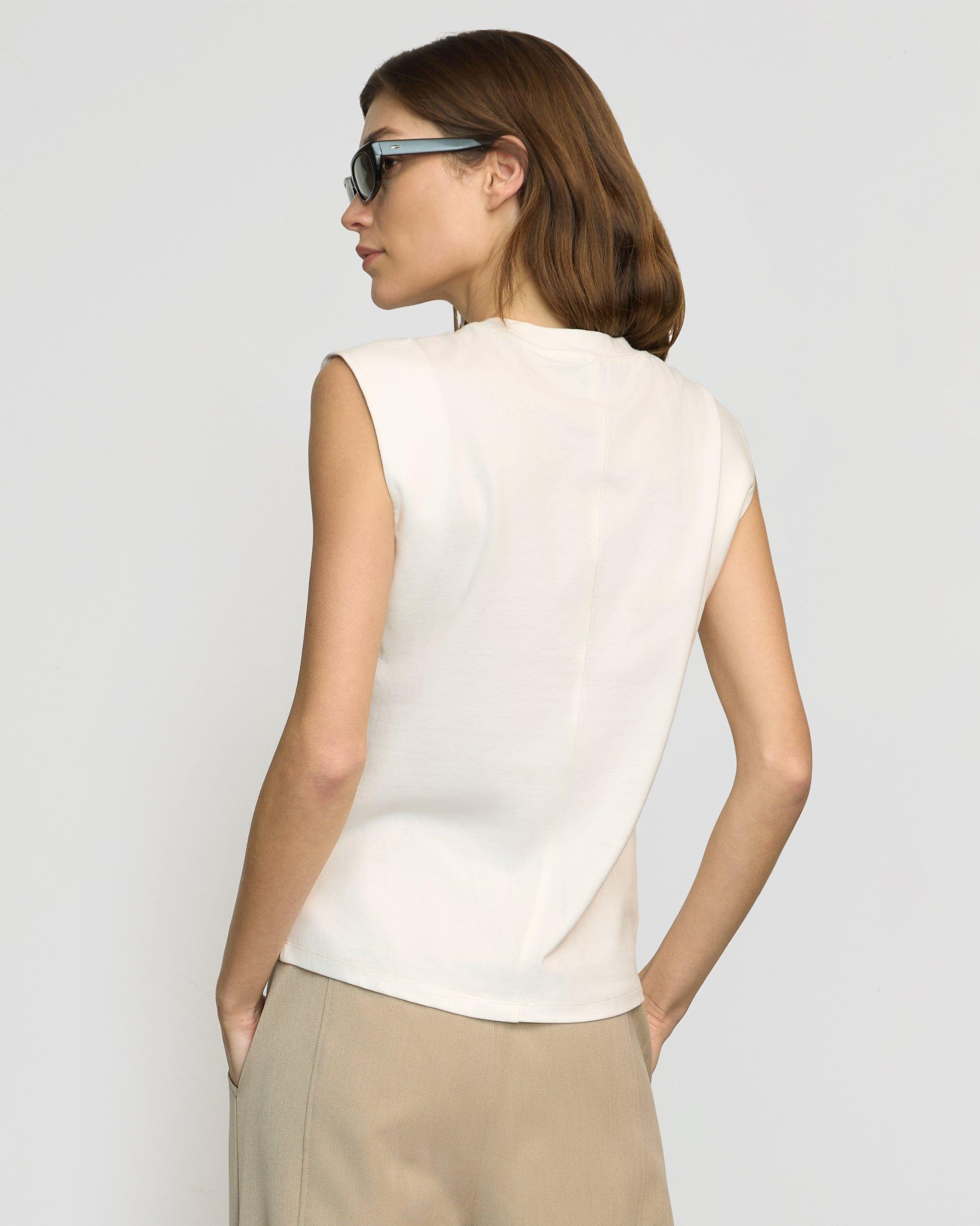 Nana Organic Cotton Structured-Shoulder Tee Product Image