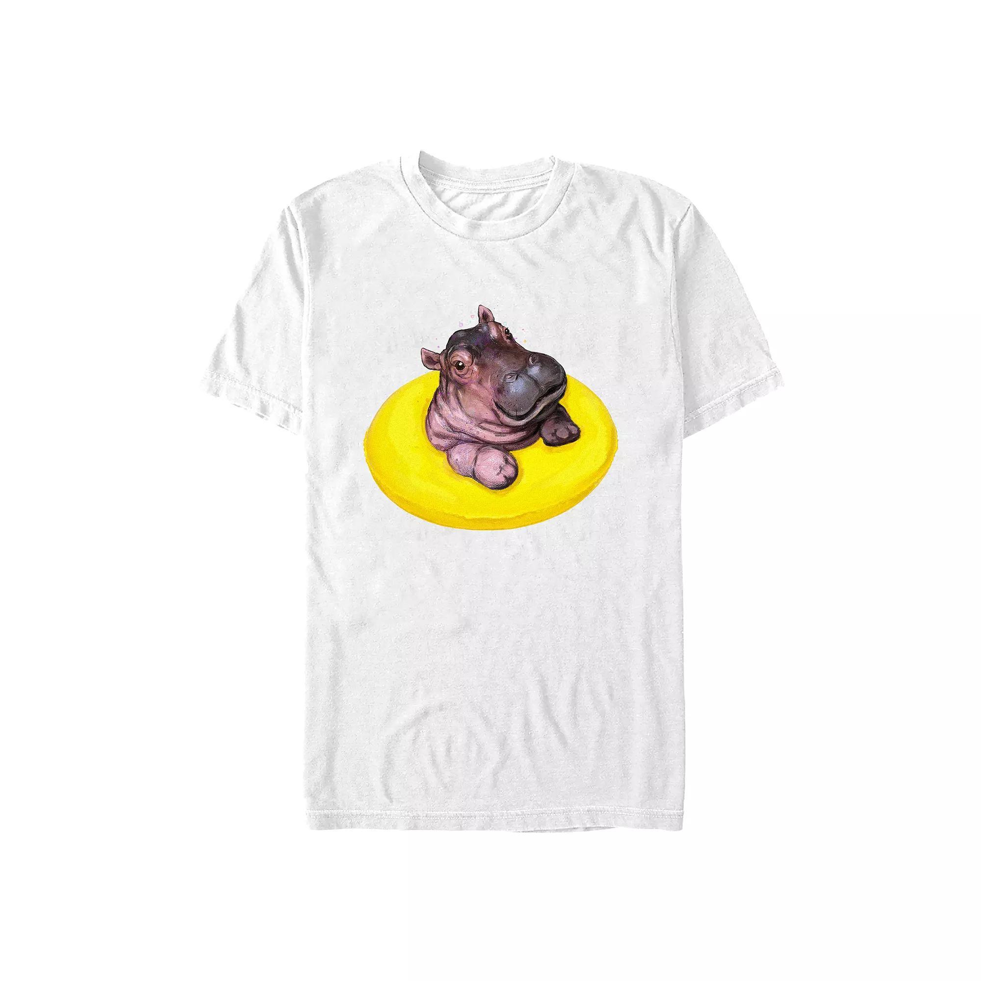 Big & Tall Chilled Tubing Hippo Graphic Tee, Men's,  Product Image