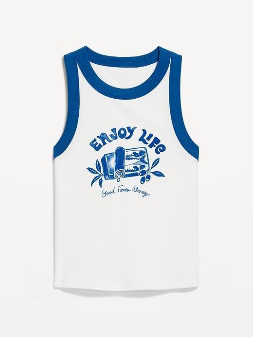 Graphic Crop Tank Top Product Image