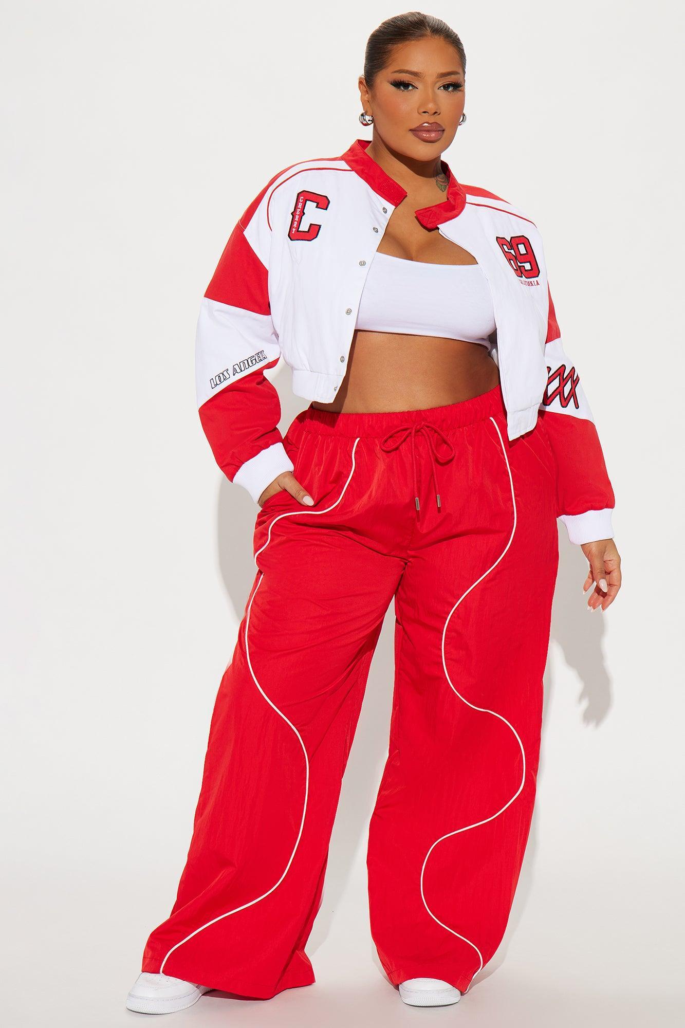 Cherry Bomb Bomber Jacket - Red/combo Female Product Image