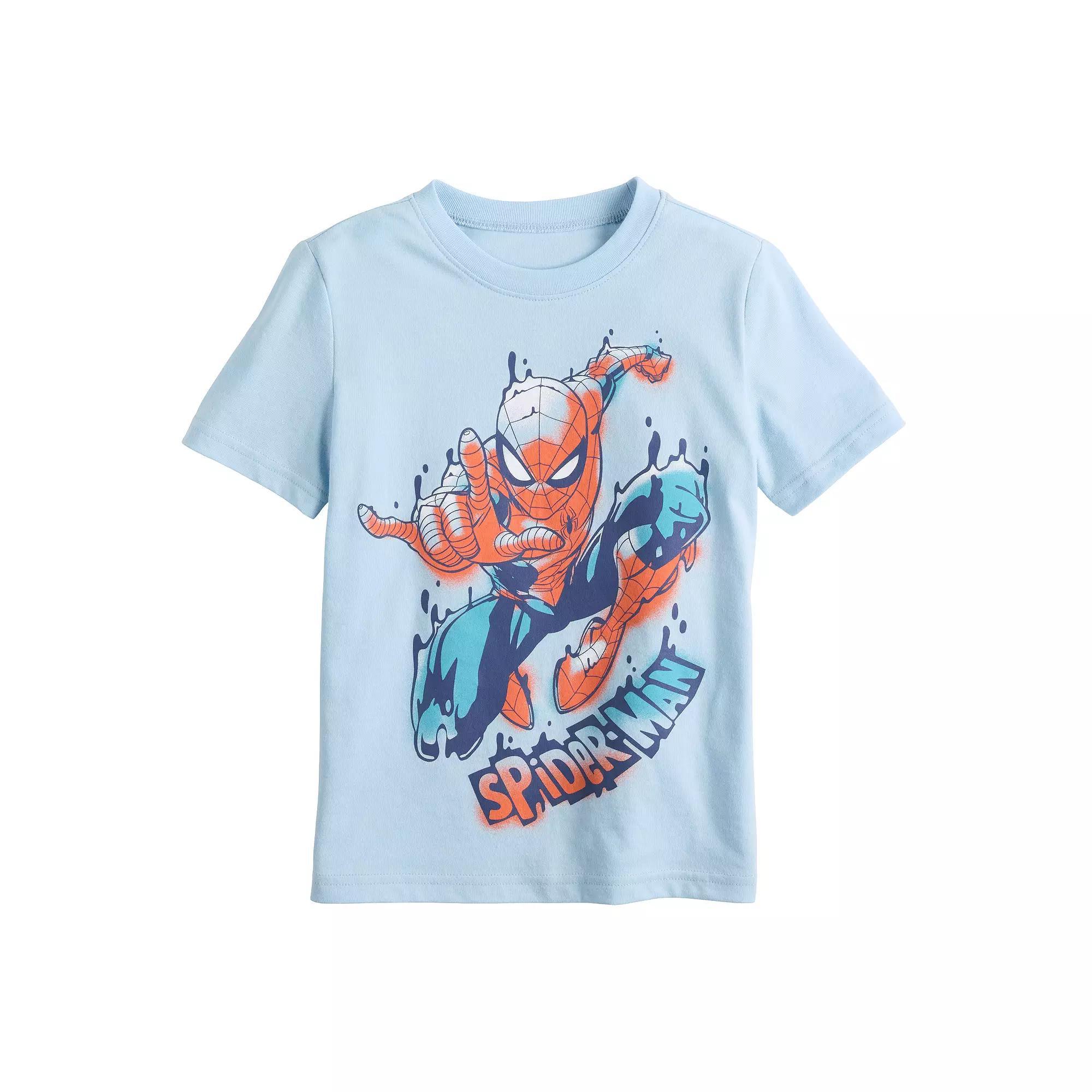 Boys 4-12 Jumping Beans® Marvel Spider-Man Short Sleeve Graphic Tee, Boy's, Blue Large Spider Man Product Image