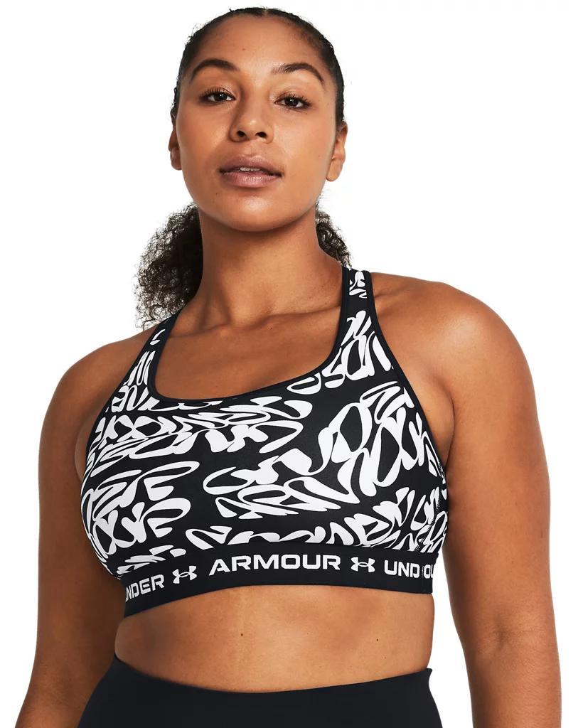 Women's Armour® Mid Crossback Printed Sports Bra Product Image