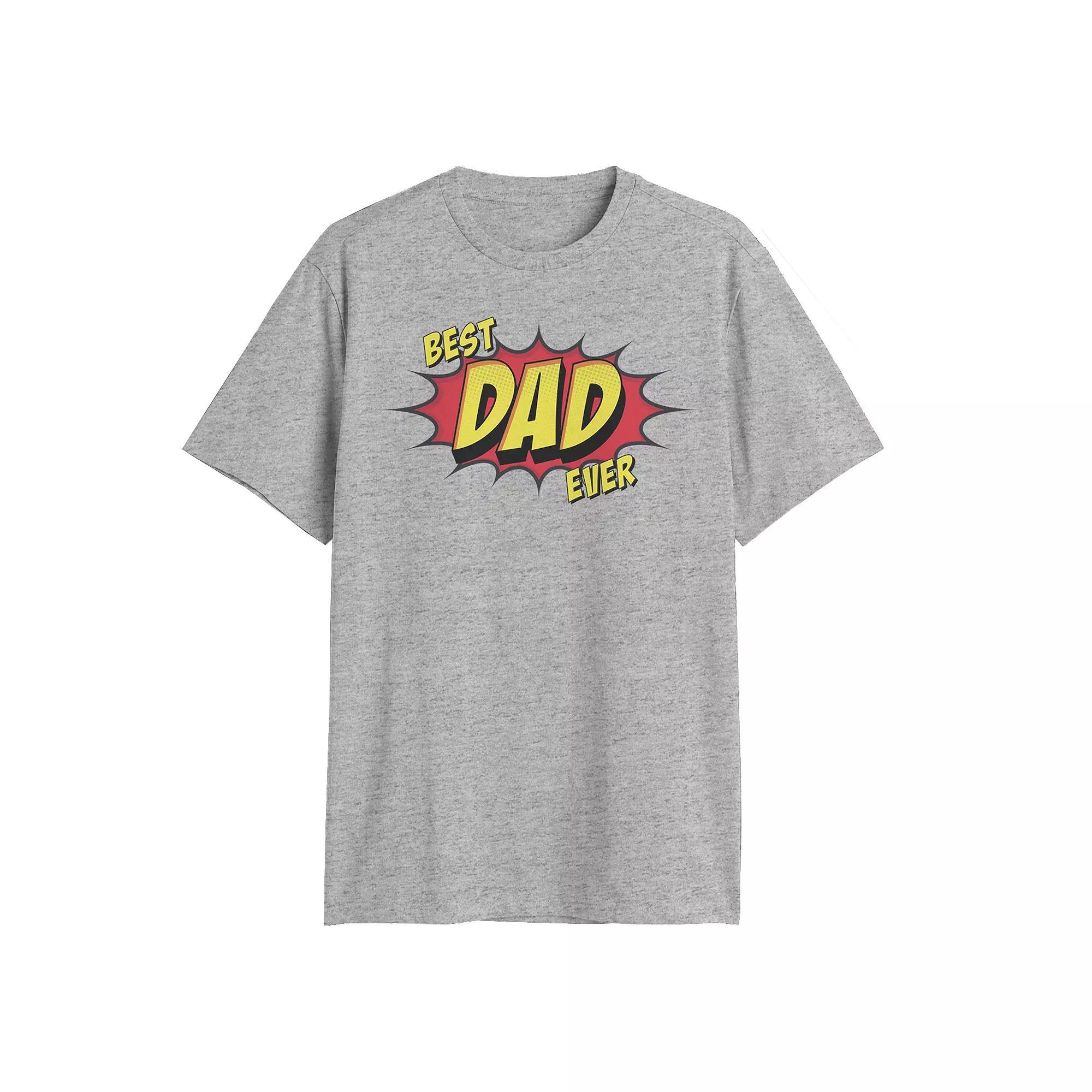 Big & Tall Best Dad Ever Graphic Tee, Men's,  Product Image