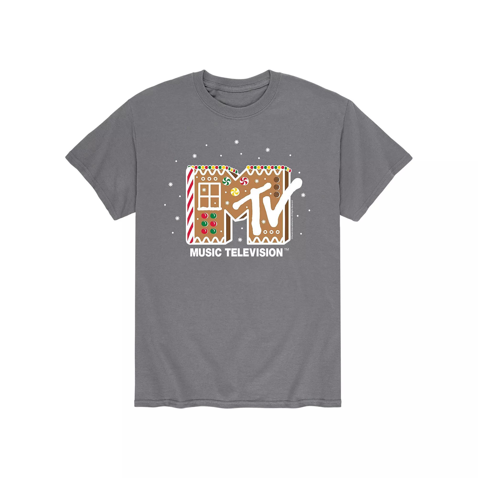Men's MTV Classic Logo Gingerbread Tee,  Product Image