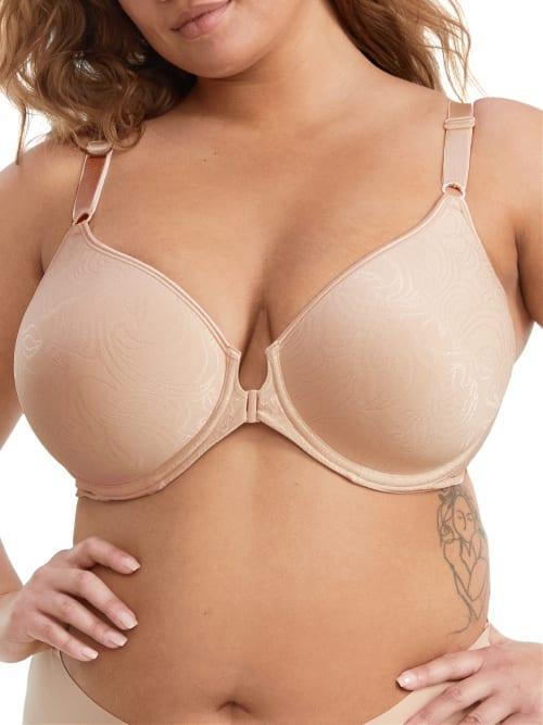 Bali Comfort Revolution Full-Figure Front-Closure Shaping Underwire Bra DF3P66, Women's, Size: 36 B, Warm Silver Product Image