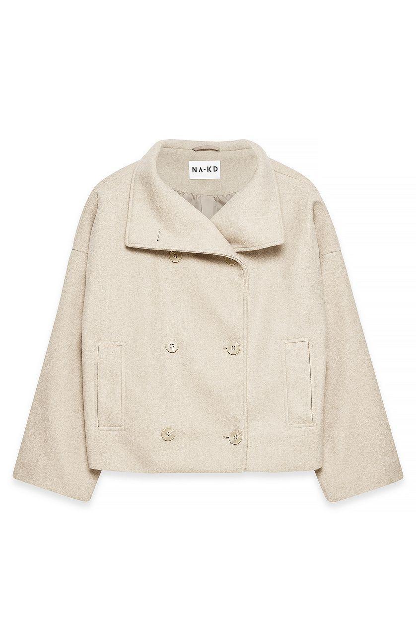 Double Breasted Short Coat Product Image