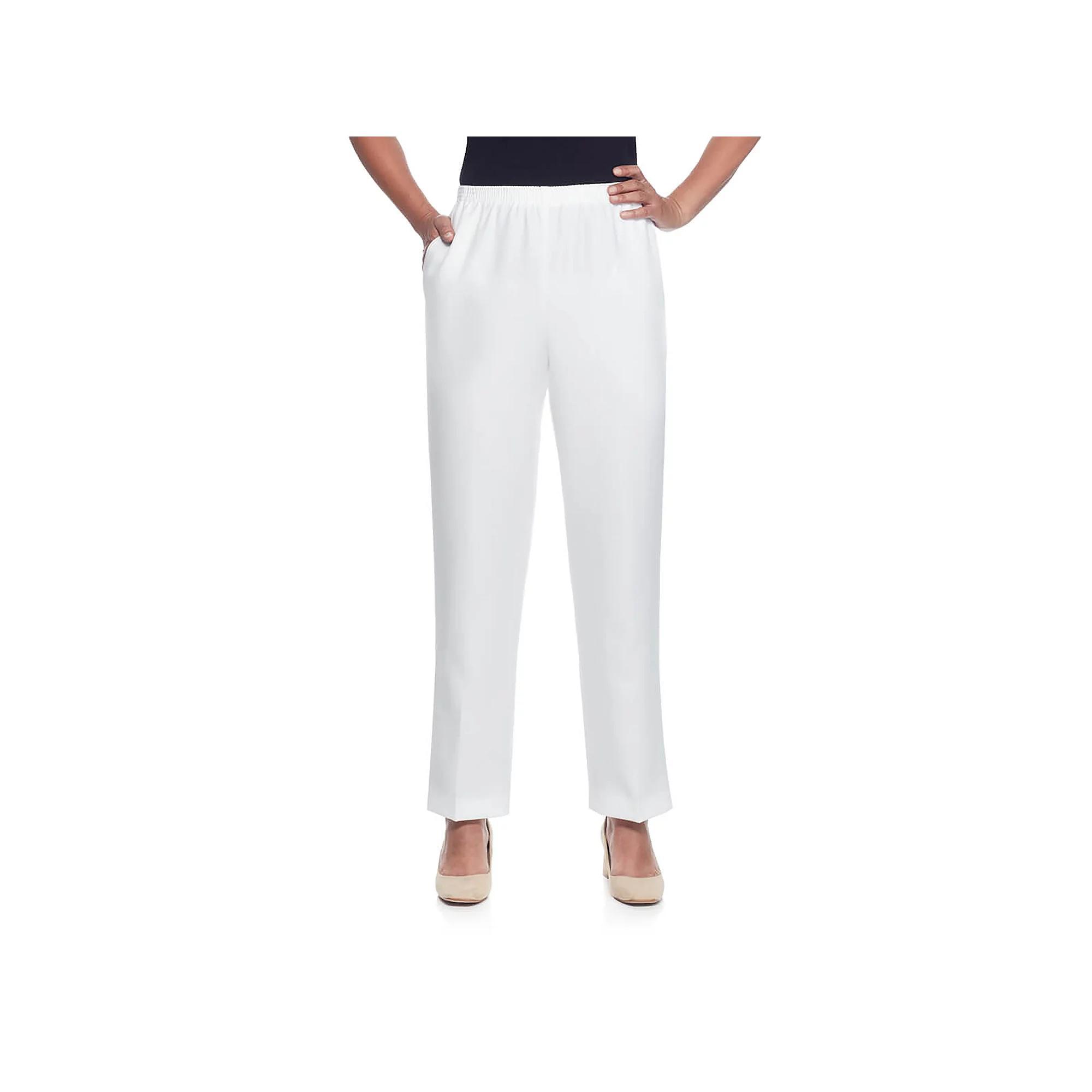 Women's Alfred Dunner Pull-On Straight-Leg Pants,  Product Image