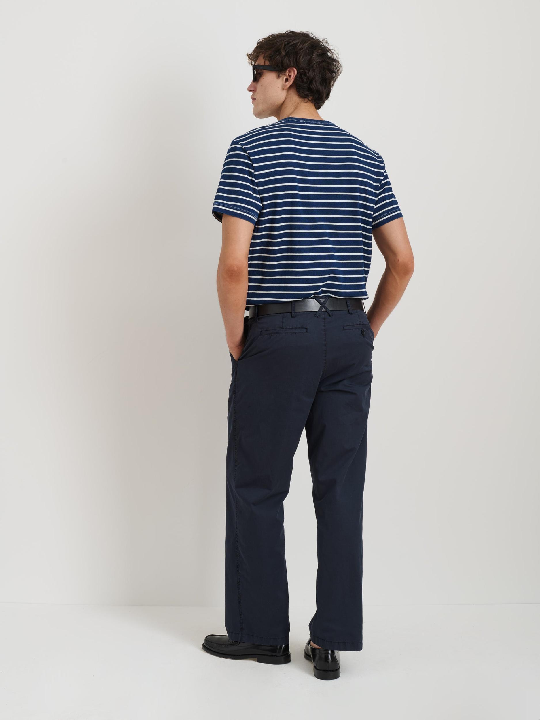 Lucas Polo In Indigo Stripe Product Image