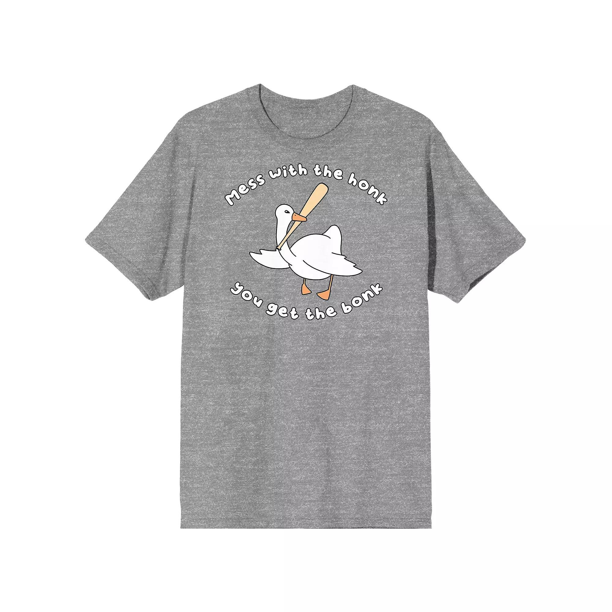 Men's Honk Honk Am Meme Goose Tee, Size: Small, Grey Product Image