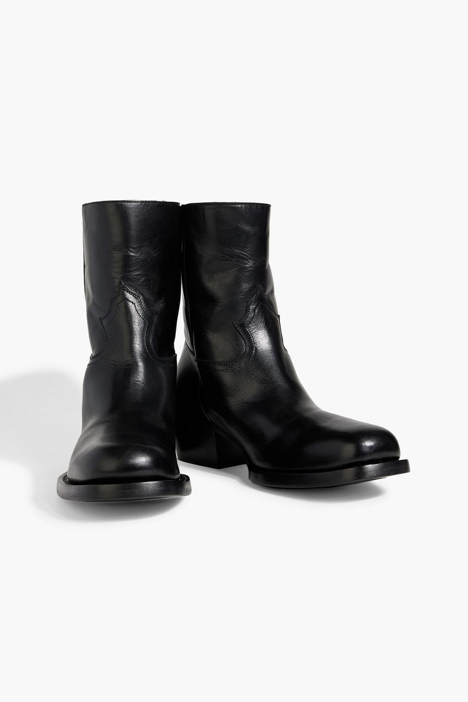 Black Leather Boots Product Image