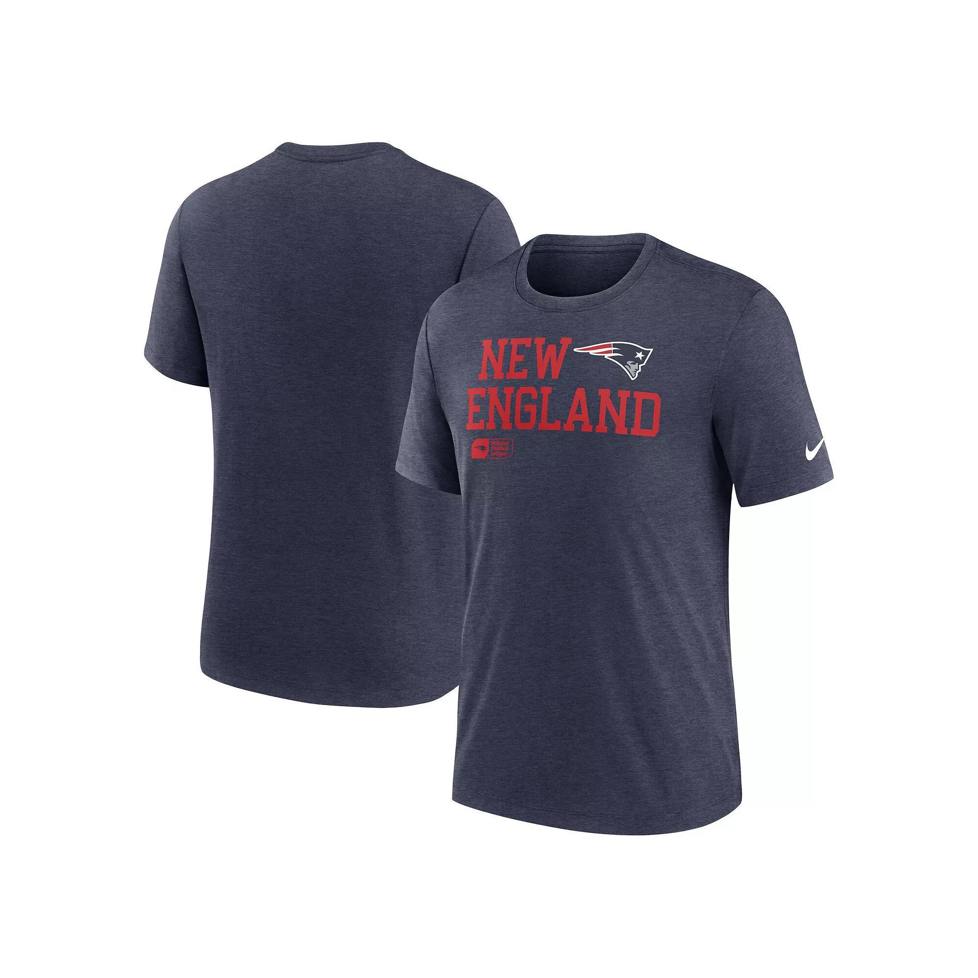 Men's Nike Heather Navy Tennessee Titans Blitz Tri-Blend T-Shirt,  Product Image