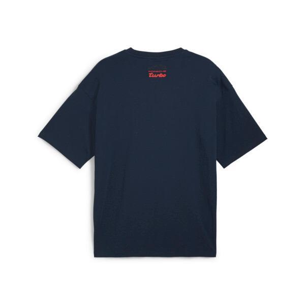 PUMA Porsche Legacy Statement Logo Men's T-Shirt in Dark Blue Product Image