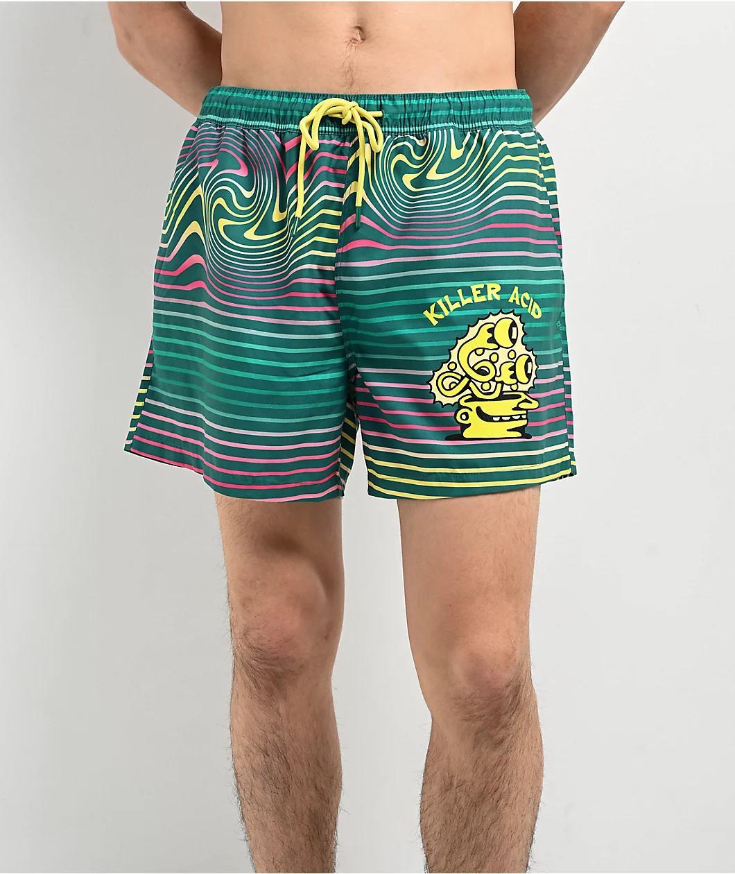 Killer Acid Magic Green Board Shorts Product Image