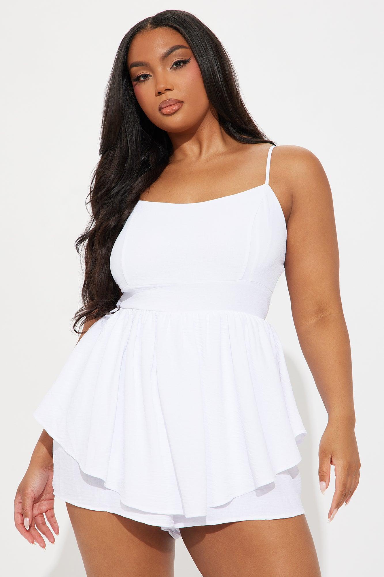 Bridget Romper - White Product Image
