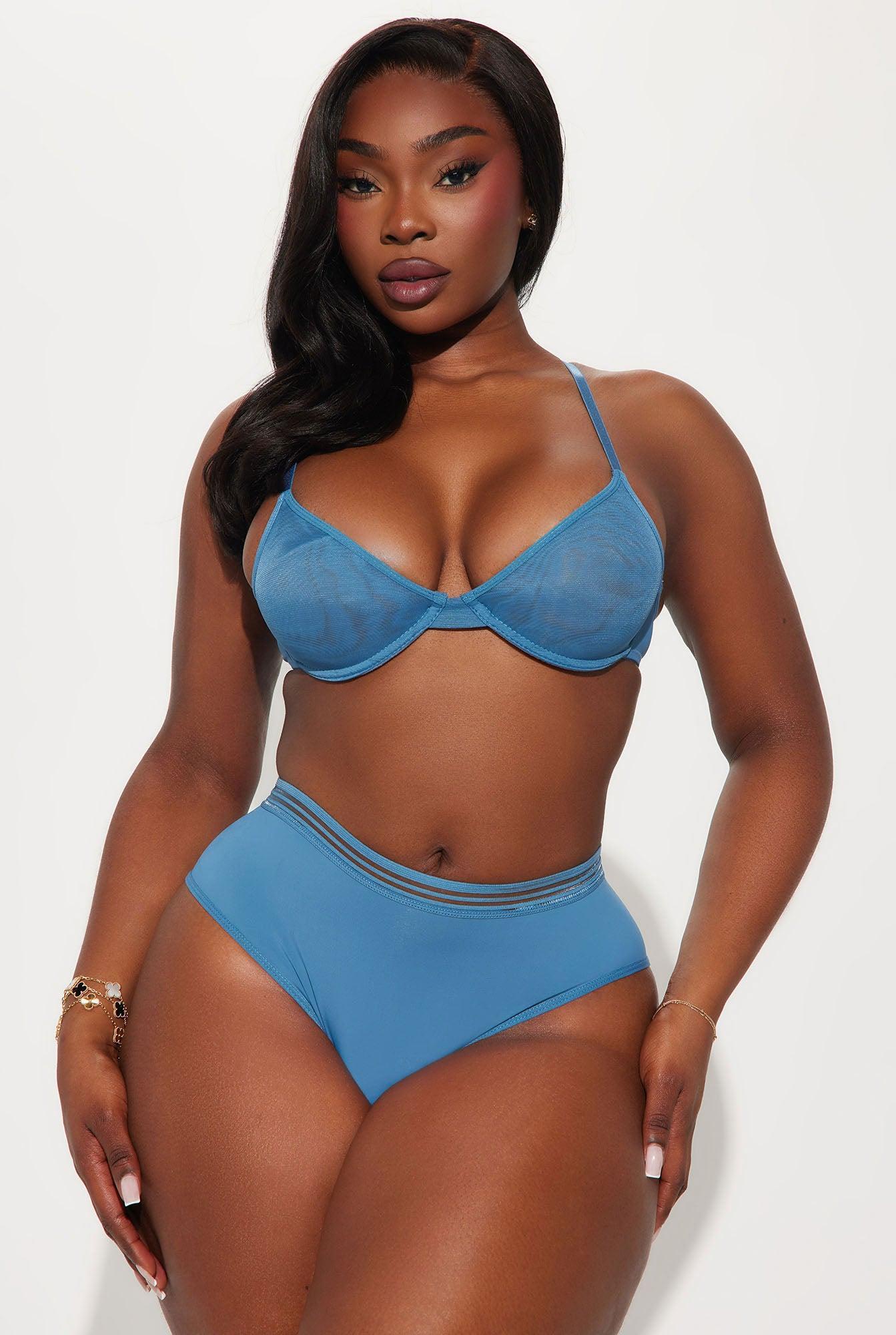 Weekend Vibe Banded Bikini Panty - Blue Product Image