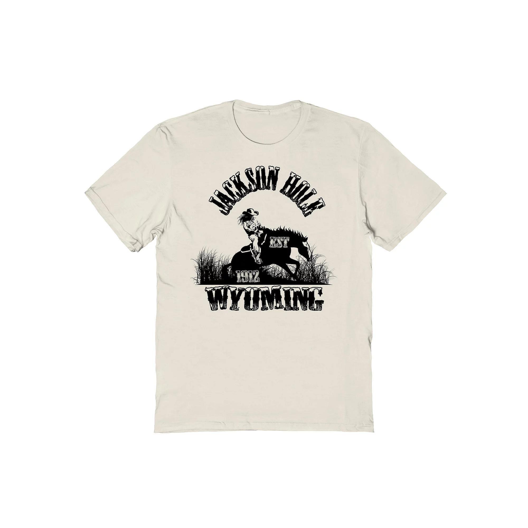 Men's Country Parks Jackson Hole Wyoming Graphic Tee, Size: XL, Natural Product Image