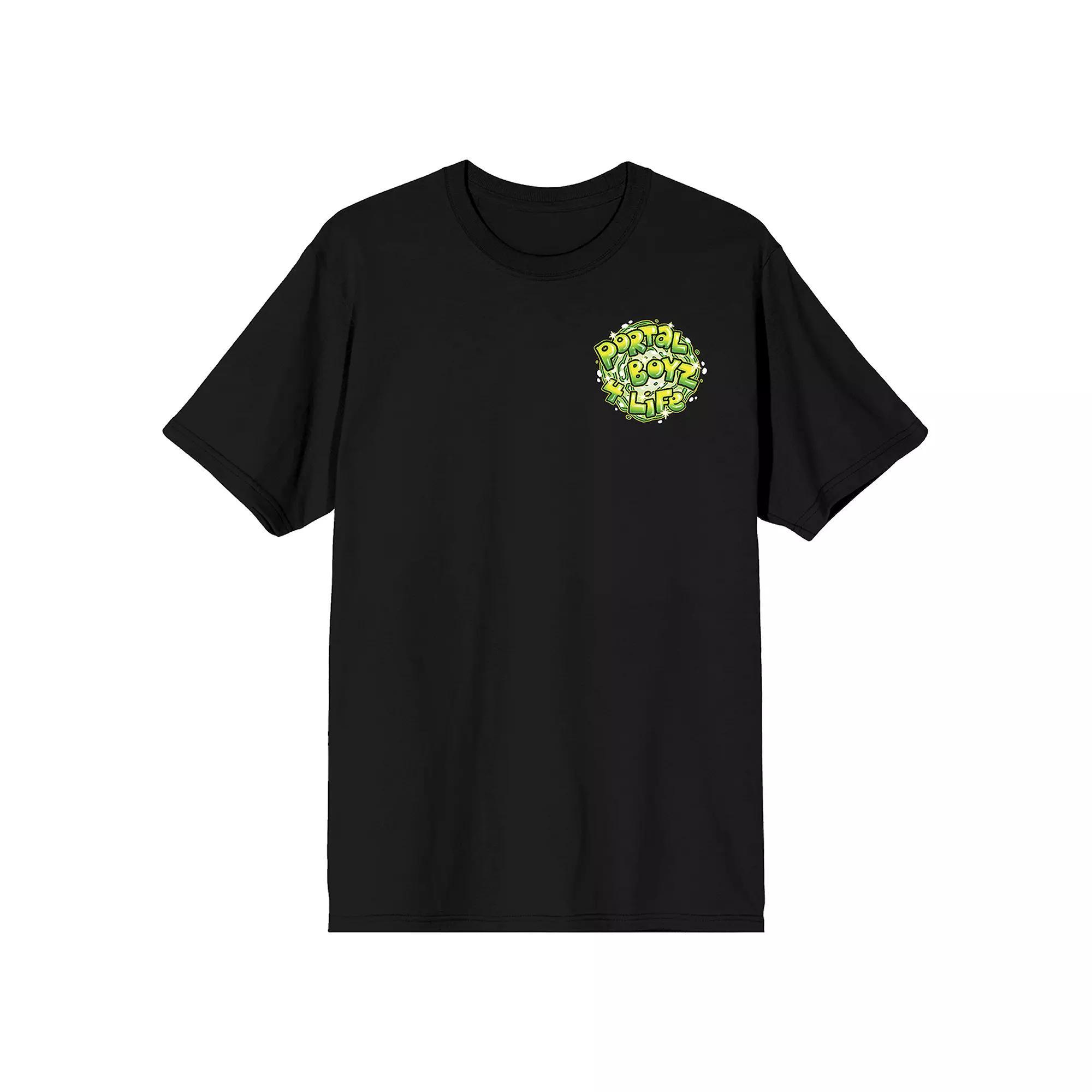 Men's Rick & Morty Portal Boyz Short Sleeve Graphic T-Shirt,  Product Image