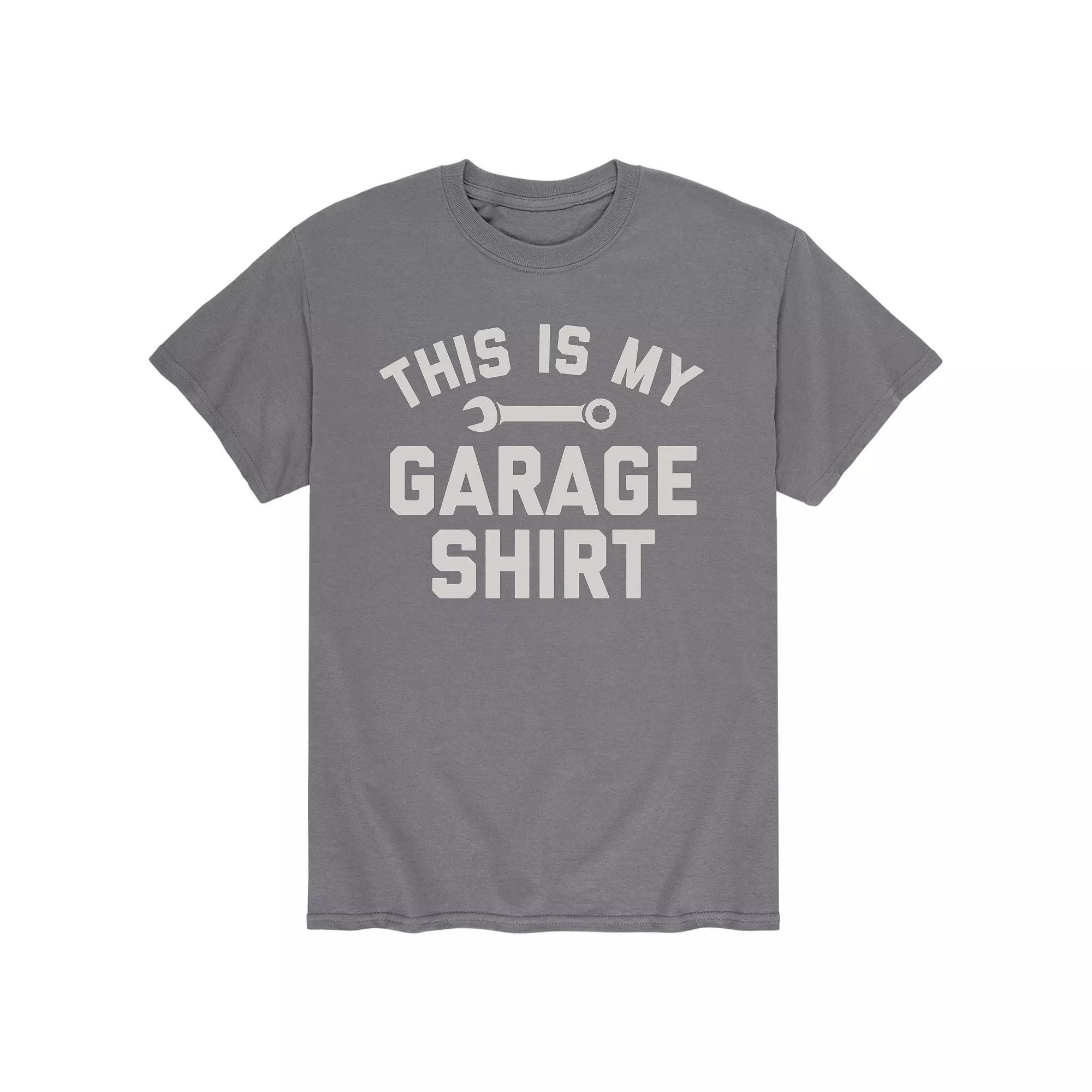 Men's This Is My Garage Tee, Size: Small, Grey Product Image