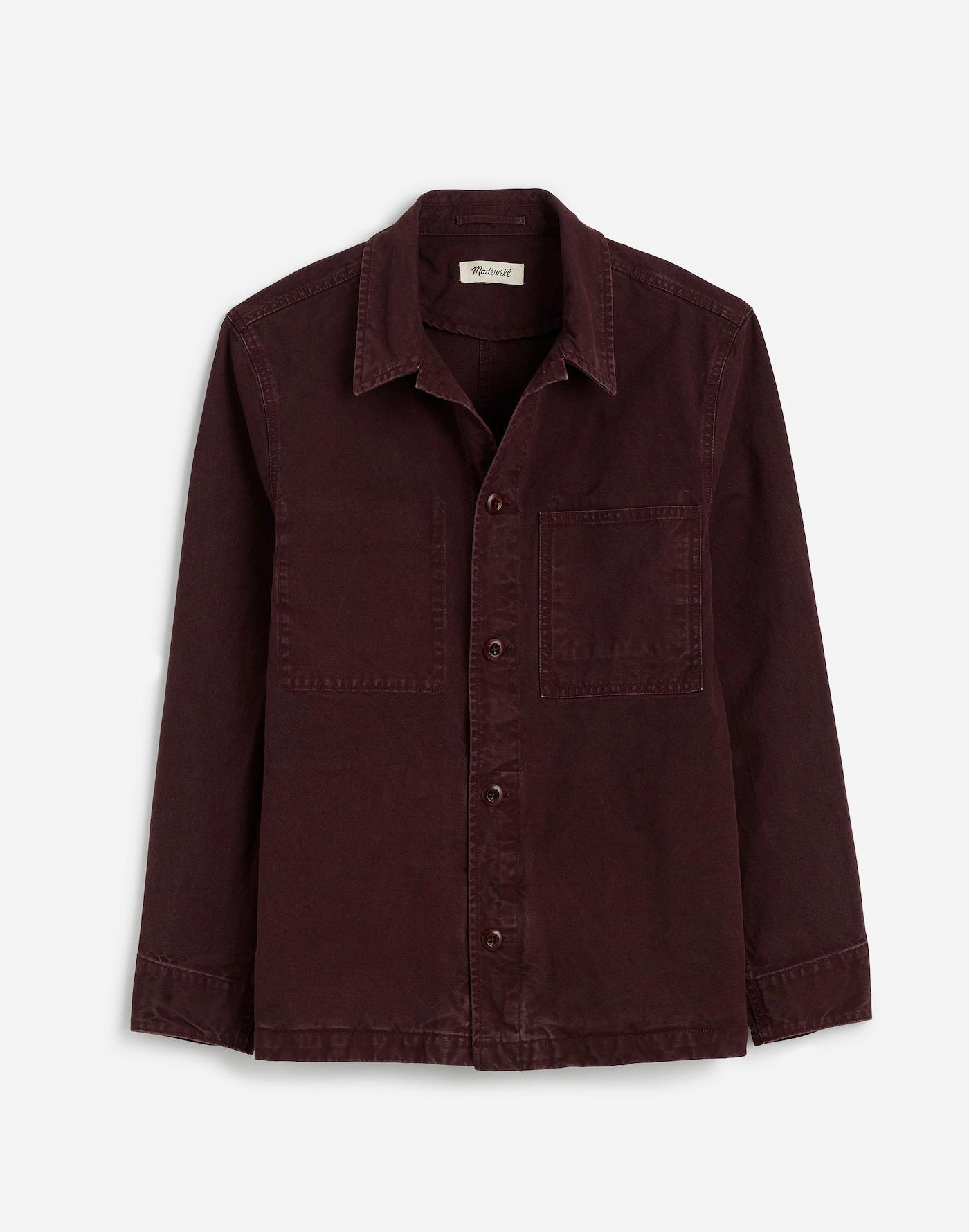 Overshirt in Garment-Dyed Canvas Product Image