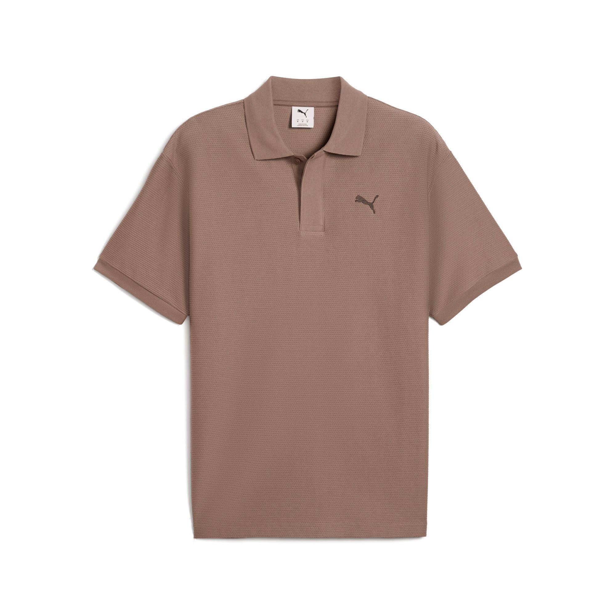 PUMA PREMIUM ESSENTIALS Men's Relaxed Jacquard Polo Shirt Product Image
