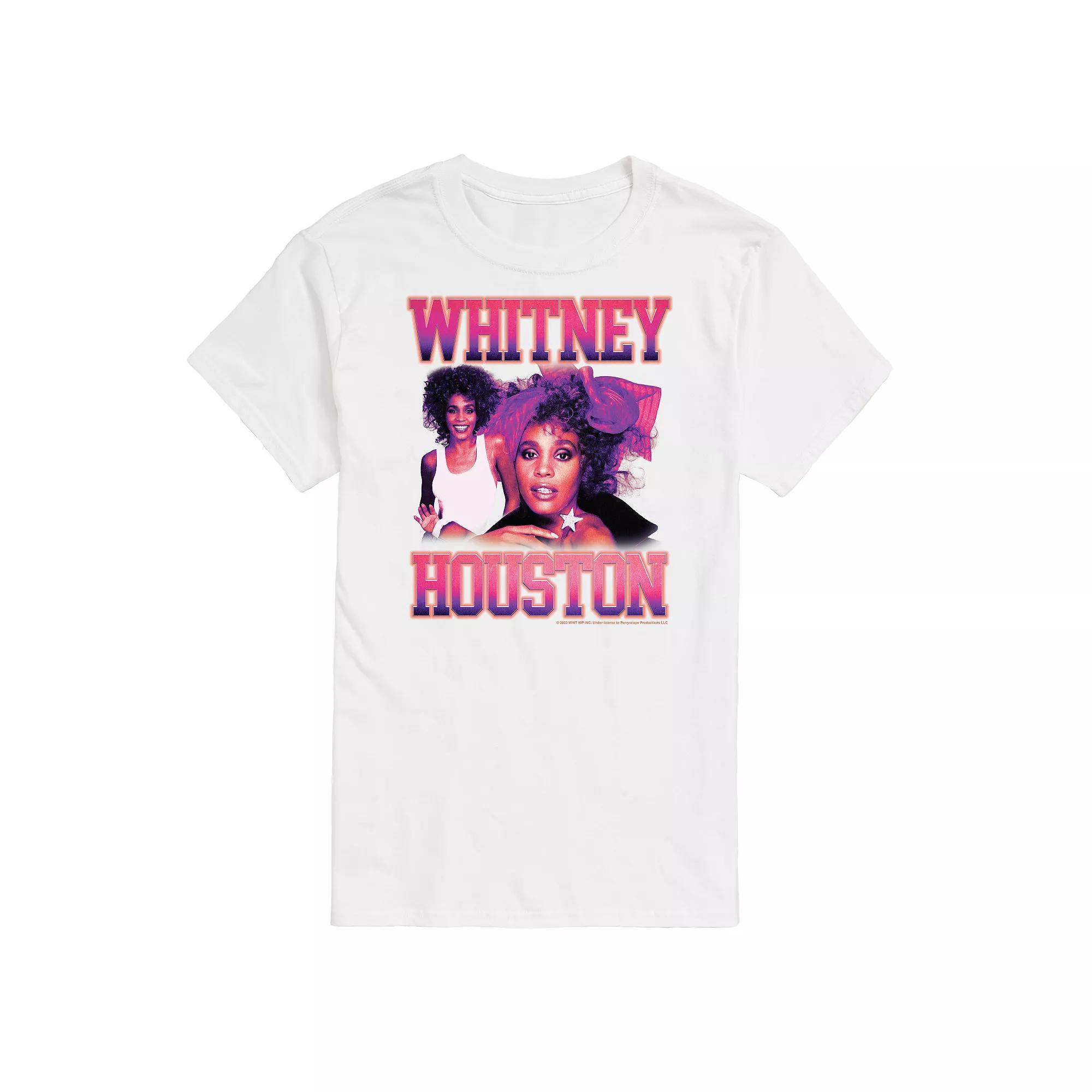 Big & Tall Whitney Houston Vintage Tee Tee, Men's, Size: 4XB, White Product Image