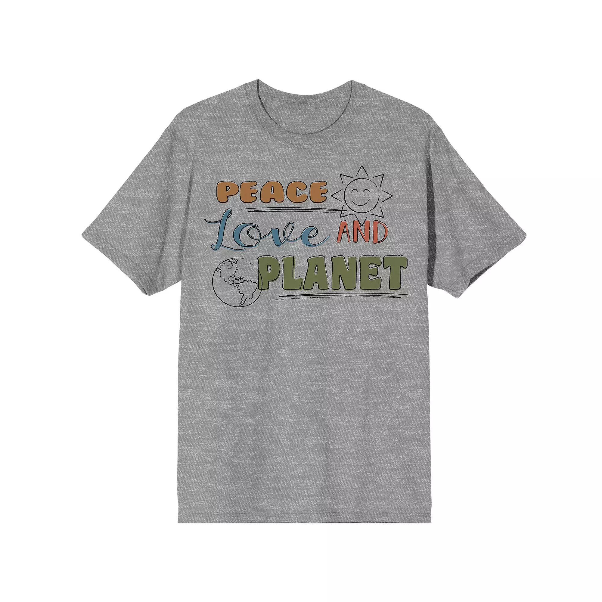 Men's Positive Vibes Peace Love Tee,  Product Image