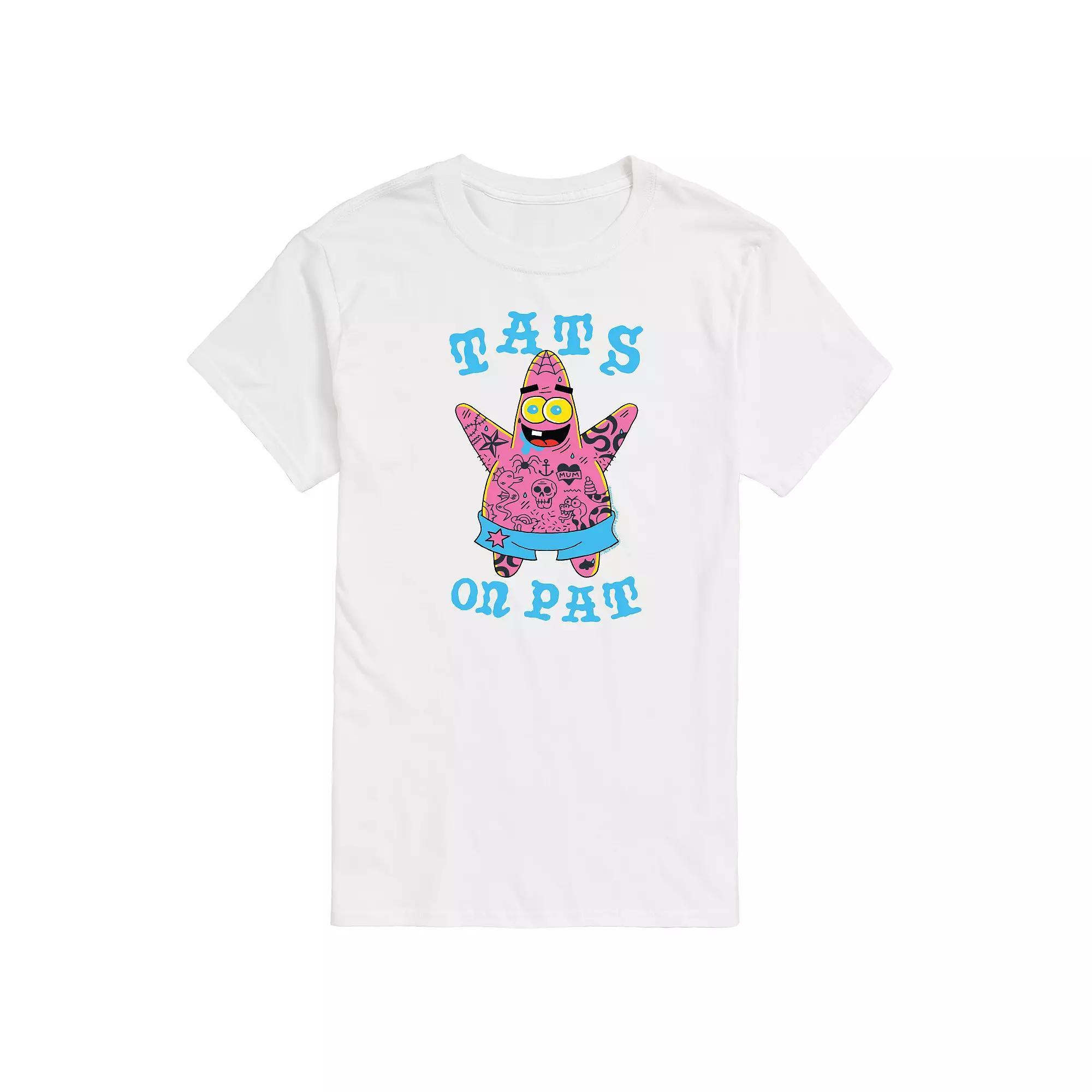 Men's SpongeBob SquarePants Tats on Pat Graphic Tee,  Product Image