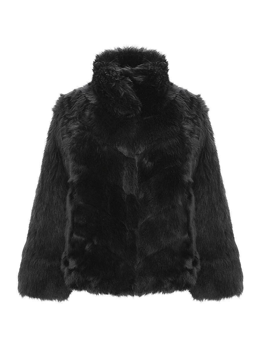 Womens Reversible Merinillo Shearling Lamb Chevron Jacket with Horizontal Bottom Product Image