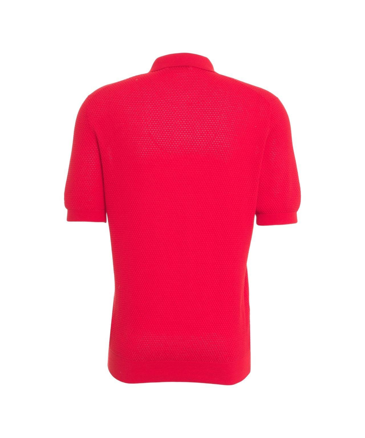Knit polo shirt Product Image