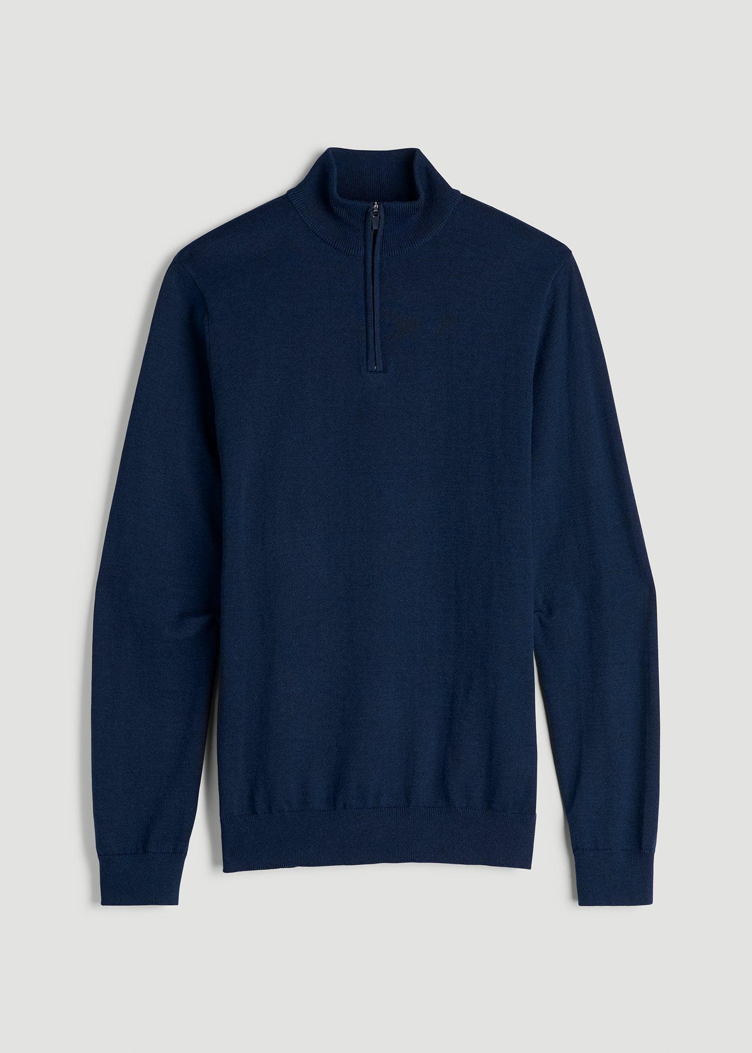 Everyday Quarter-Zip Sweater for Tall Men in Patriot Blue Male Product Image