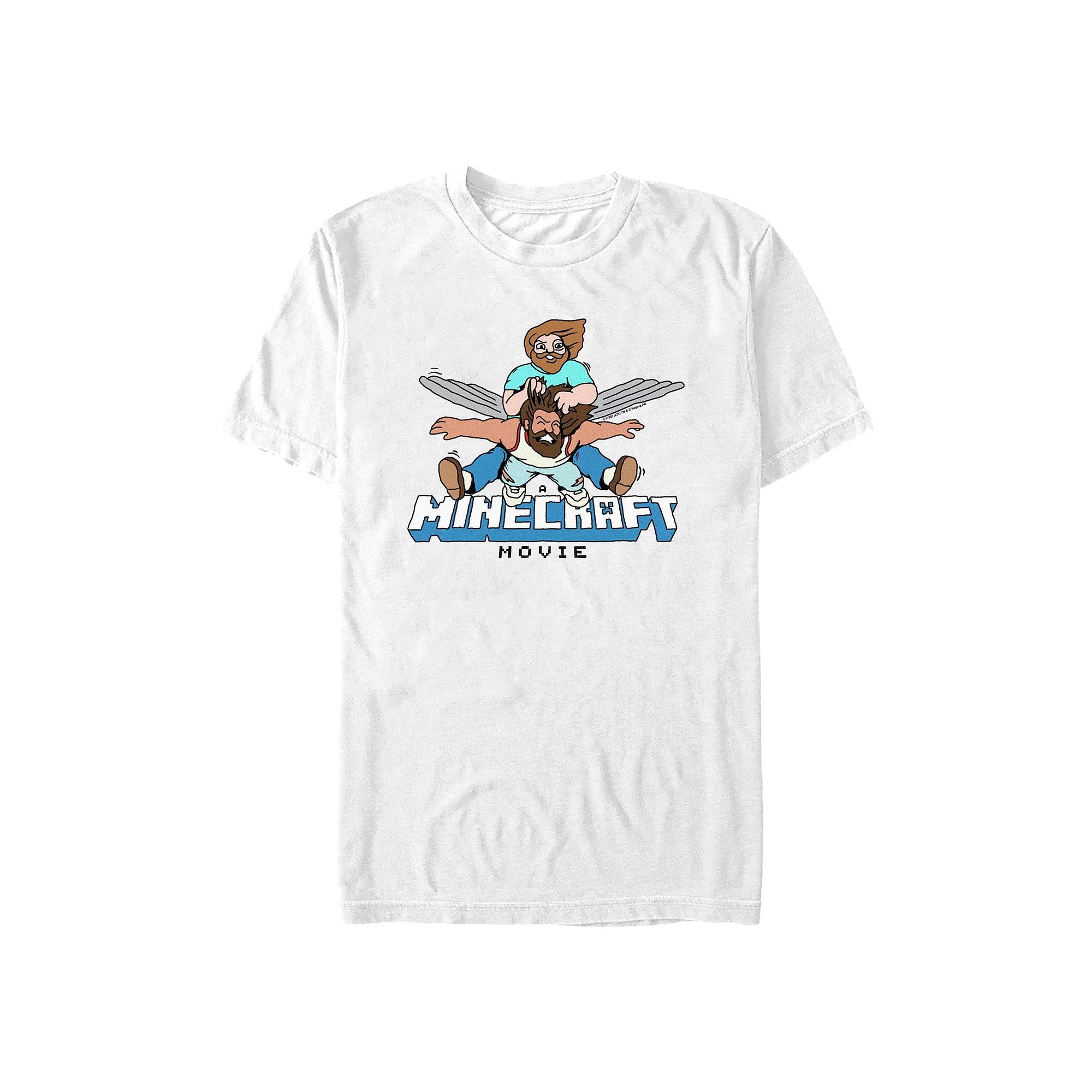 Men's Minecraft Movie Heroes Flying Graphic Tee,  Product Image