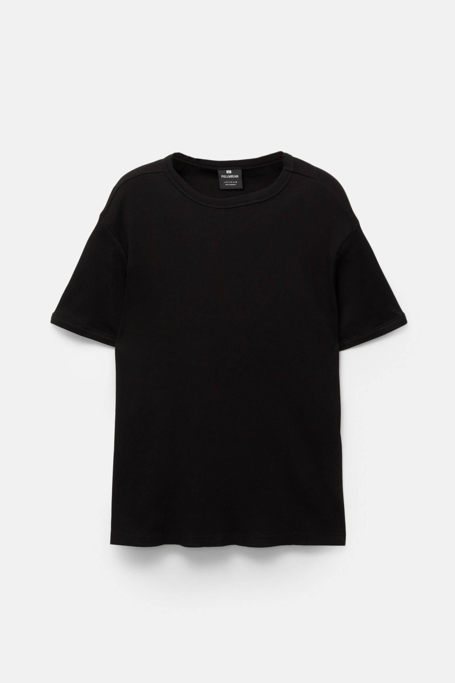 Ribbed short sleeve T-shirt Product Image