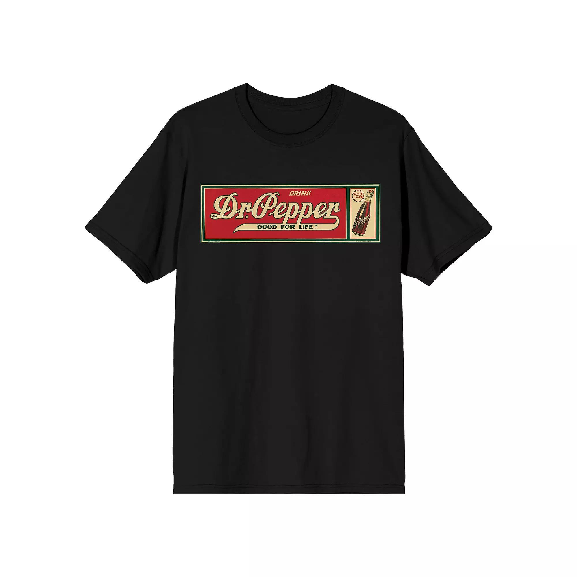 Men's Dr. Pepper Good For Life Tee, Size: Medium, Black Product Image