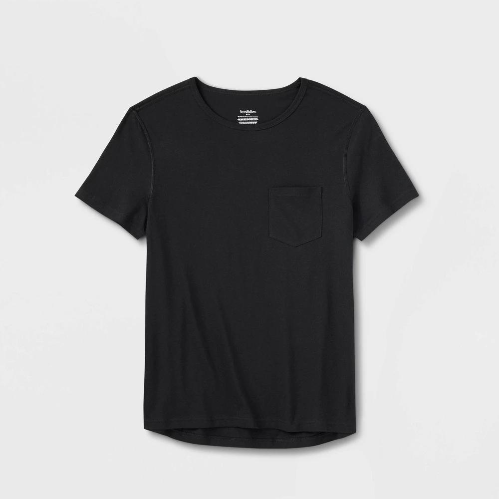 Mens Adaptive Every Wear Short Sleeve T-Shirt - Goodfellow & Co Black Product Image