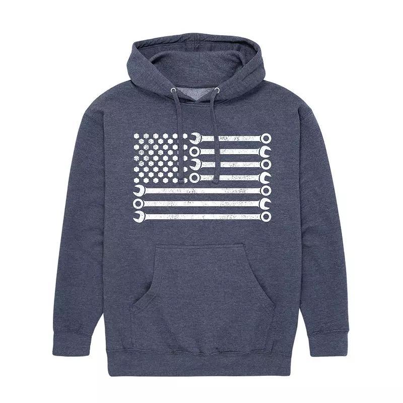 Mens Wrench American Flag Hoodie Product Image