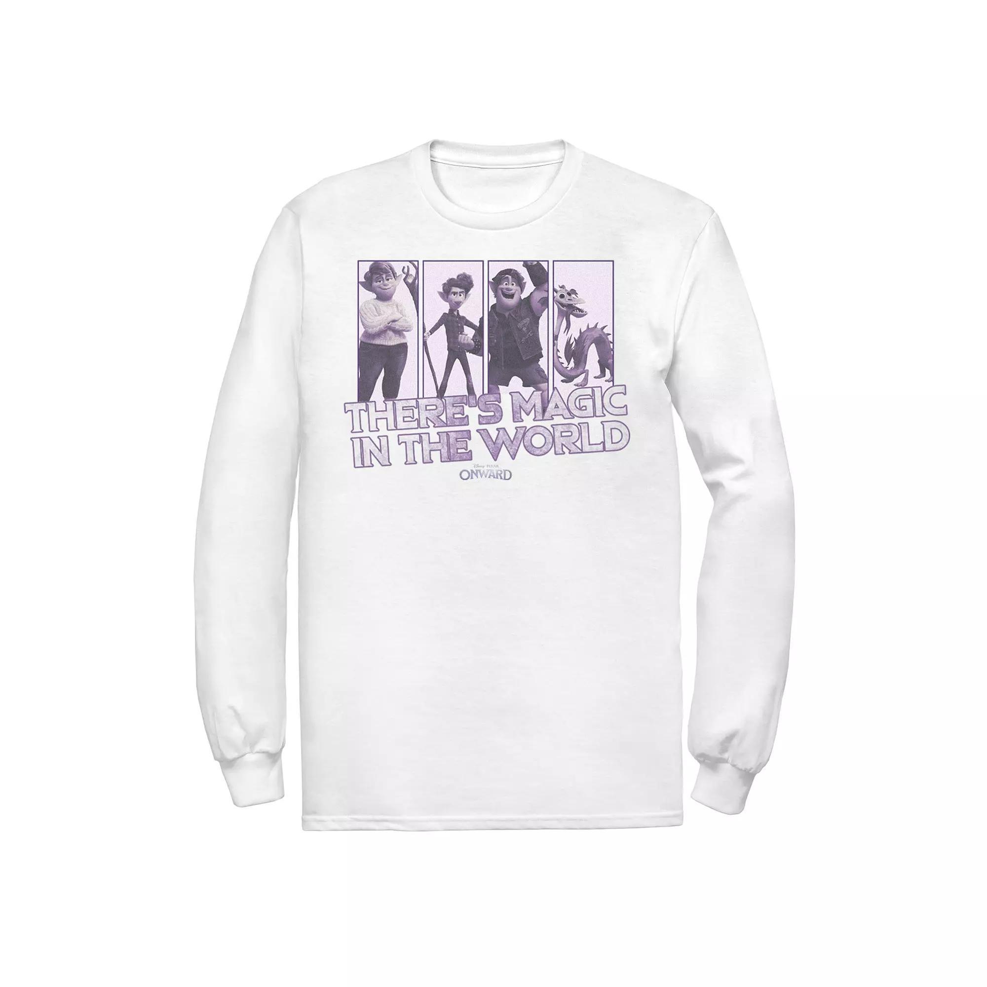 Men's Disney/Pixar Onward There's Magic In The World Tee, Size: Large, White Product Image