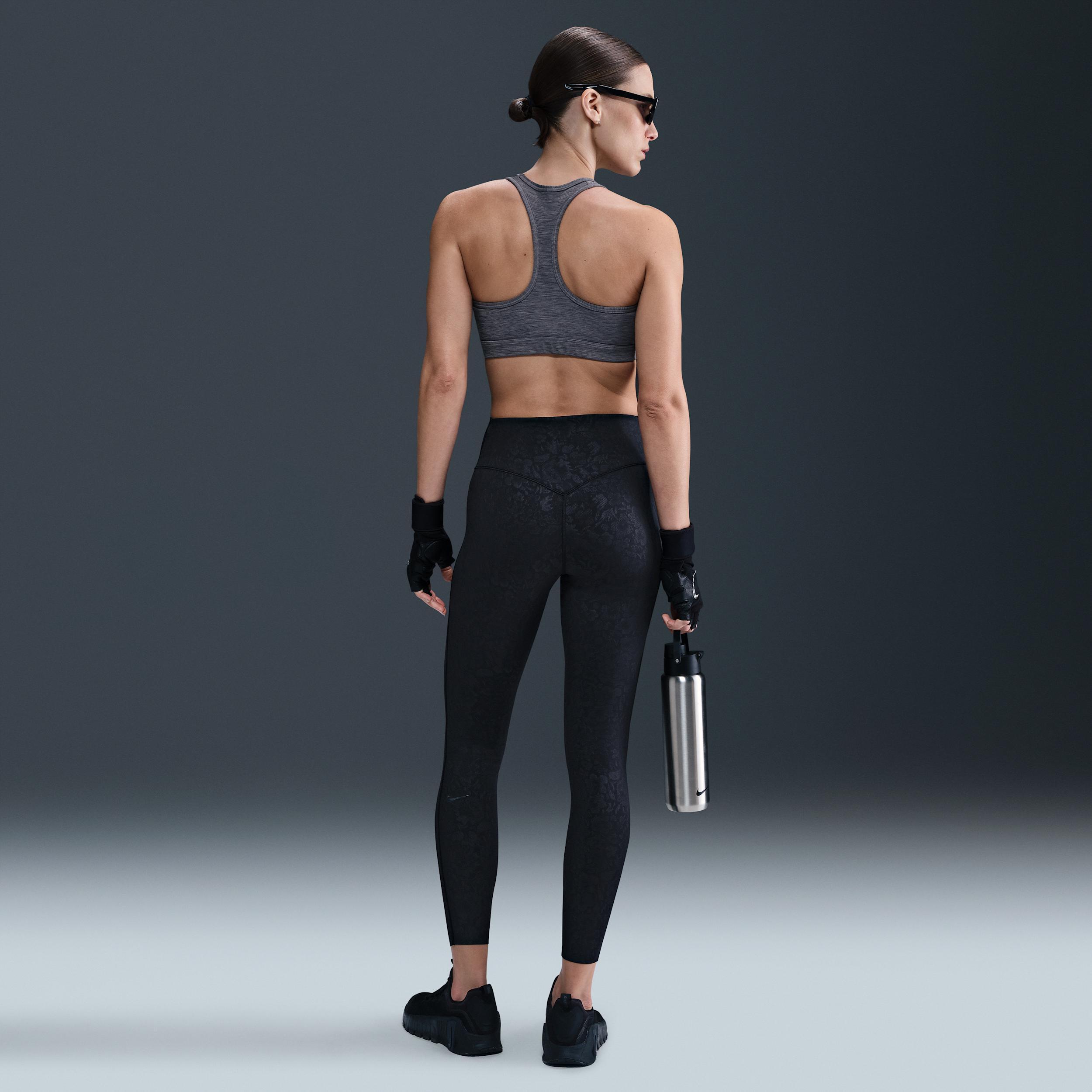 Nike Womens Universa High-Waisted 7/8 Floral Leggings with No Front Seam | HV1186-010 Product Image