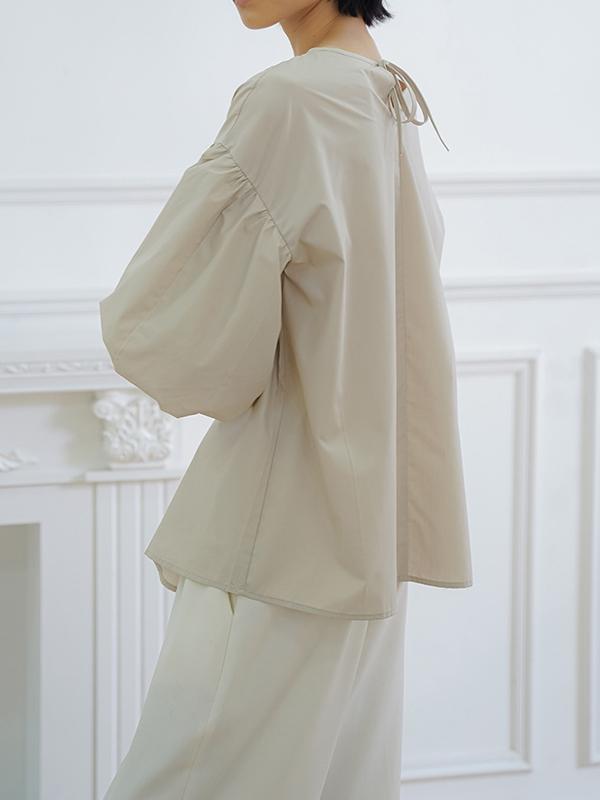 Half Sleeves Loose Solid Color V-Neck Blouses&Shirts Tops Product Image