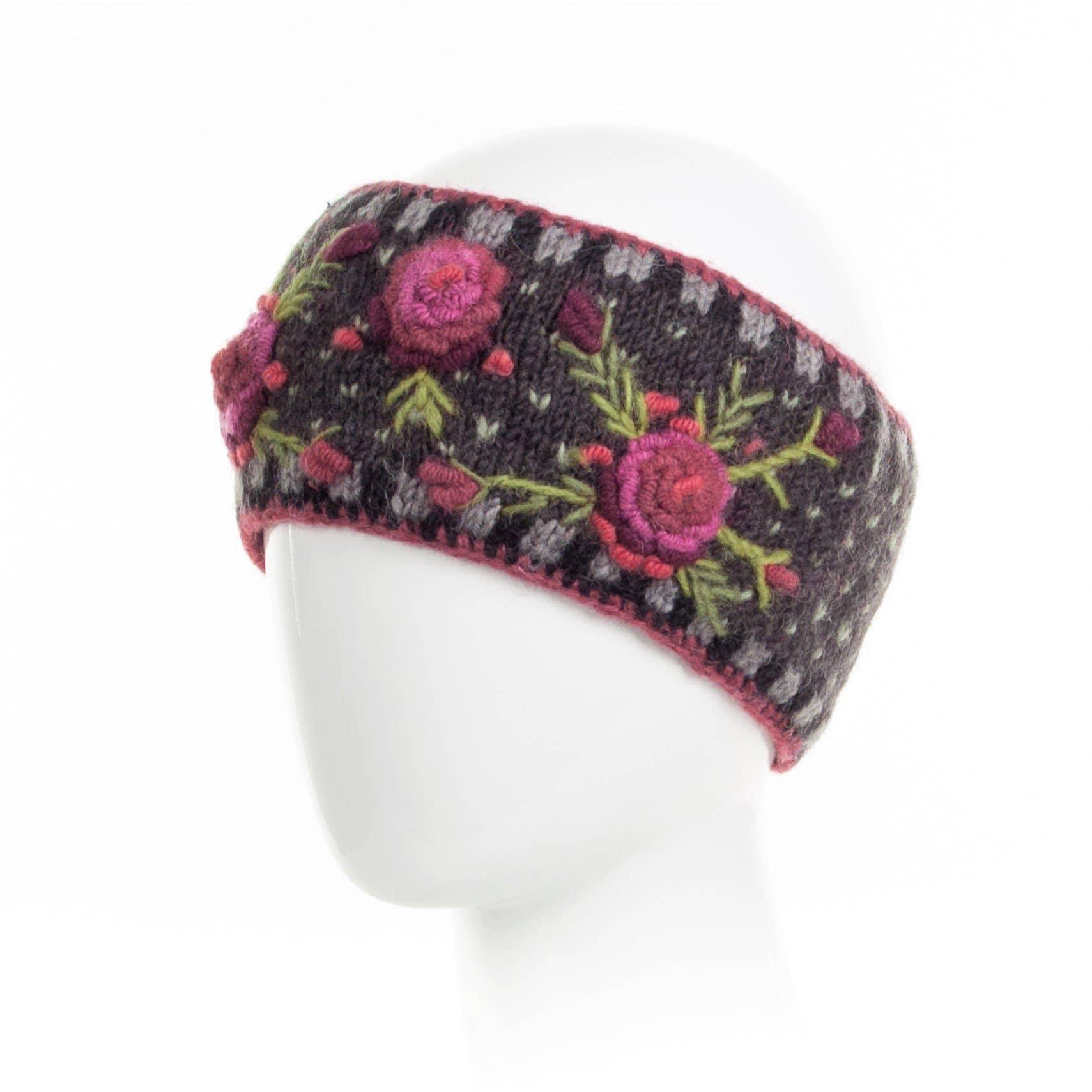 Aubrey  - women's wool knit headband: Quarry Product Image