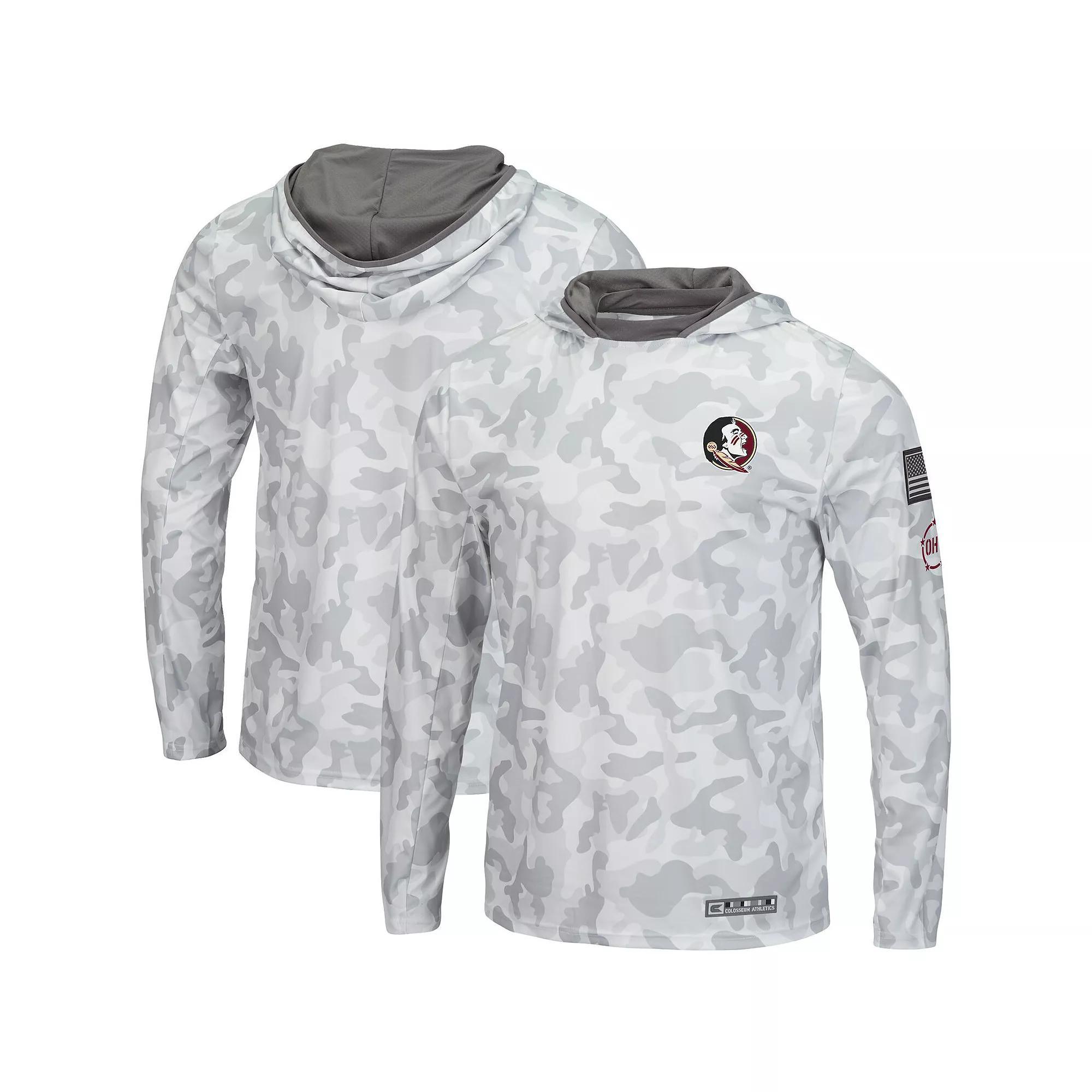 Men's Colosseum Arctic Camo Florida State Seminoles OHT Military Appreciation Long Sleeve Hoodie Top, Size: 2XL, Team Product Image