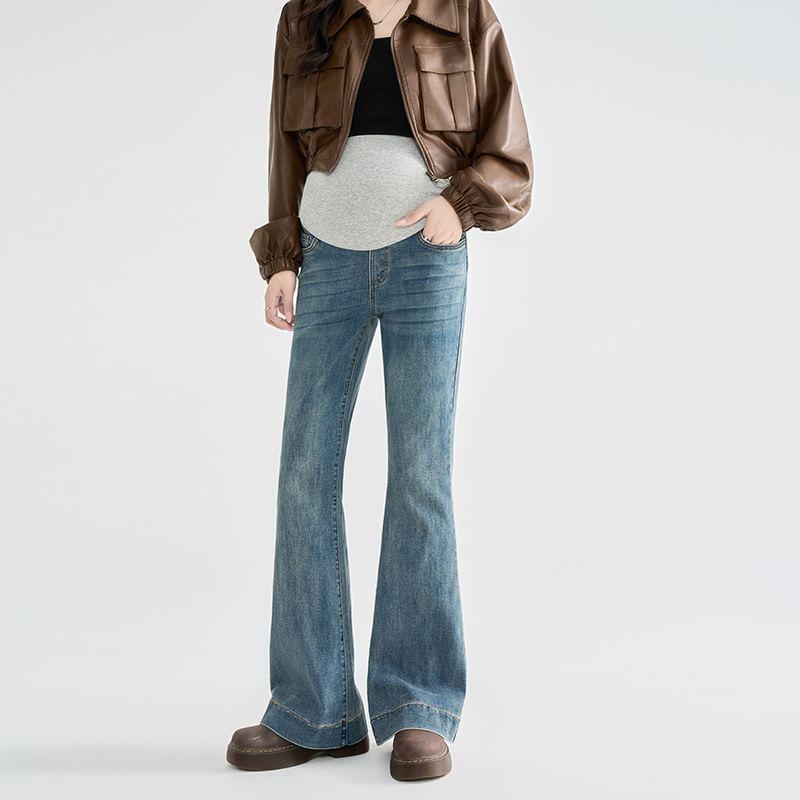 Maternity High Waist Flared Jeans Product Image