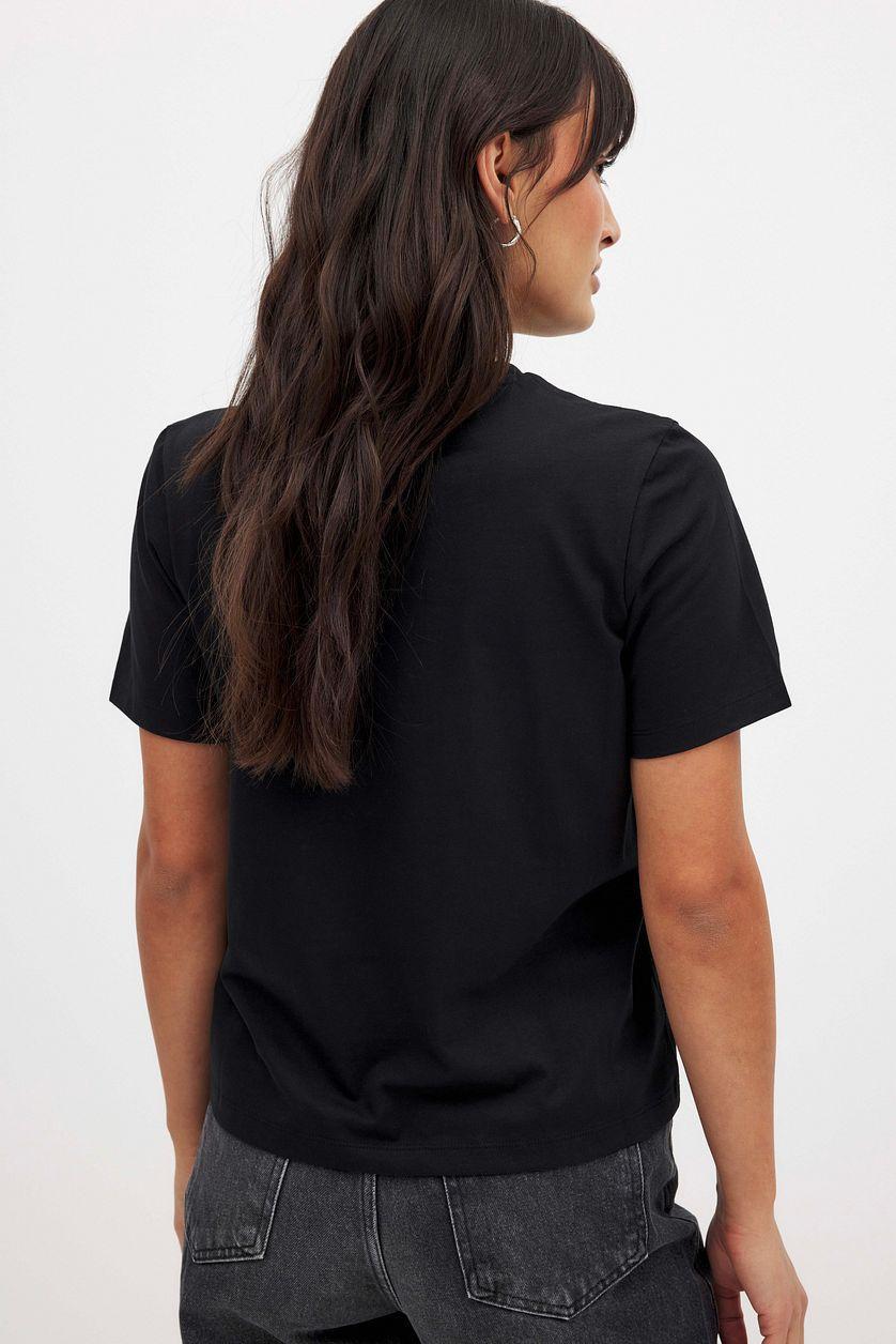 Round Neck Cotton T-Shirt Product Image