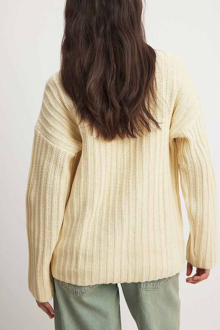 Knitted V-Neck Cardigan Product Image