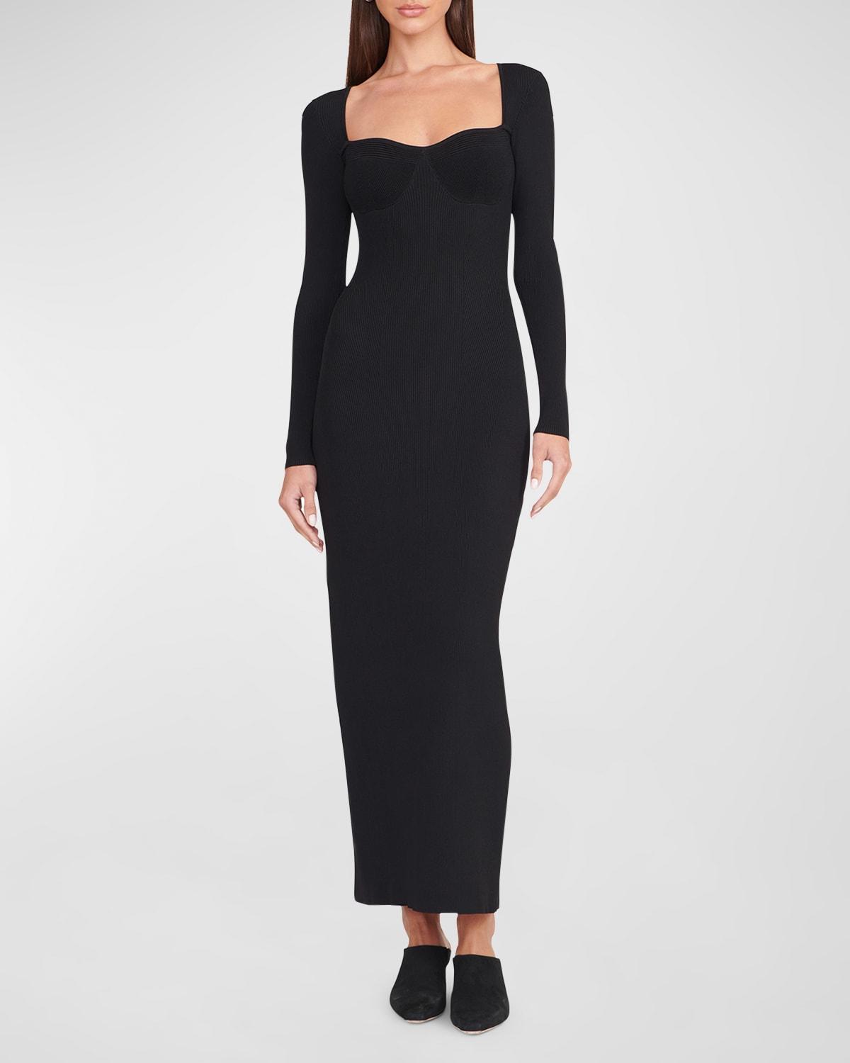 STAUD Silhouette Dress Black XL Product Image