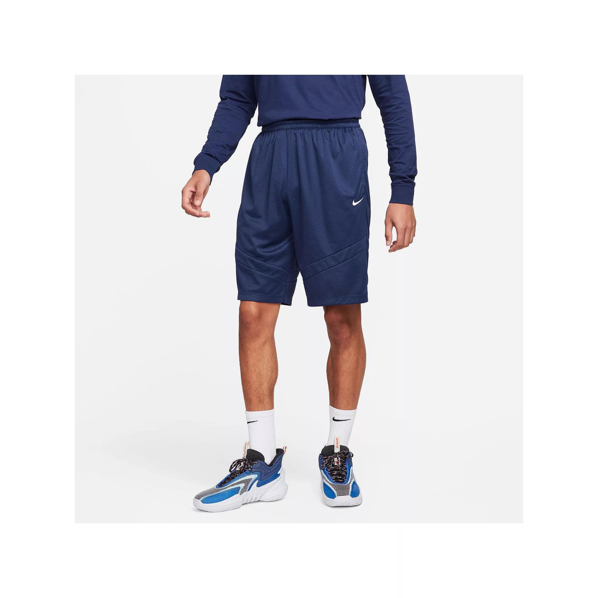 Men's Nike Dri-FIT Icon 11-in. Basketball Short, Size: XL, Black Navy Product Image