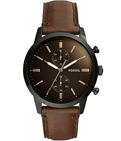 Fossil Townsman Chronograph Brown Leather Watch Product Image