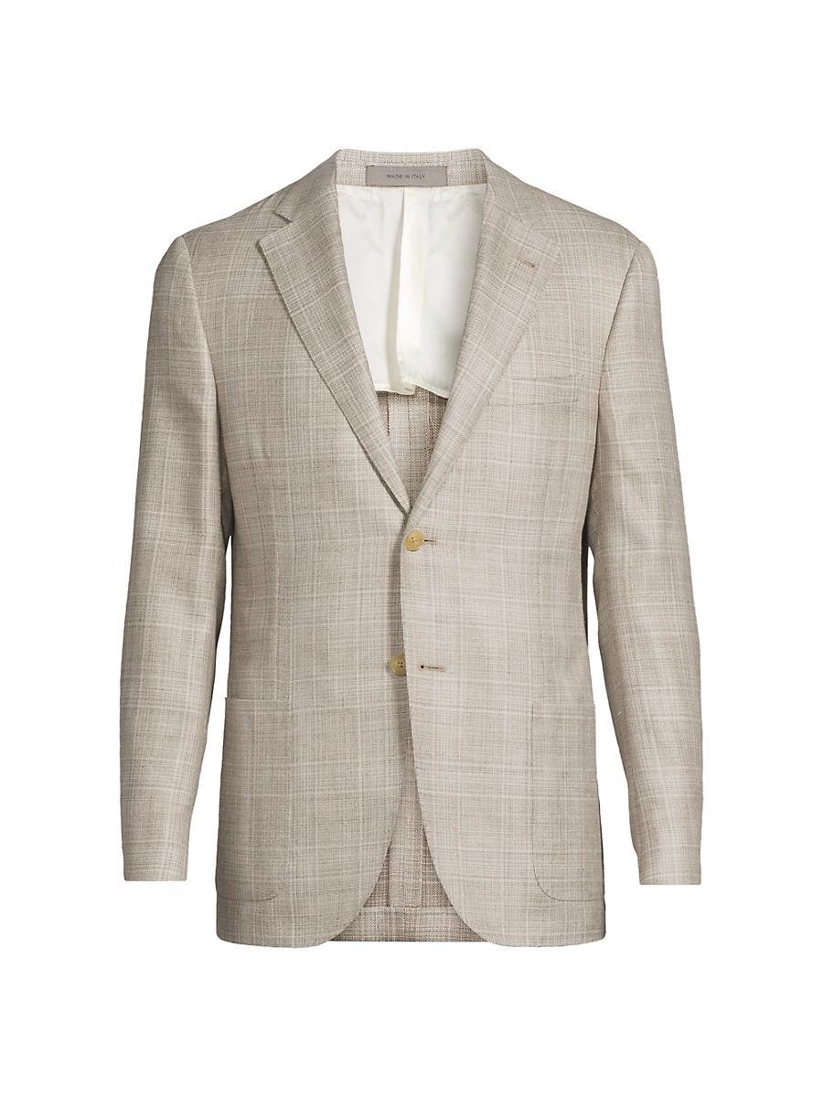 Mens Textured Virgin Wool Jacket Product Image