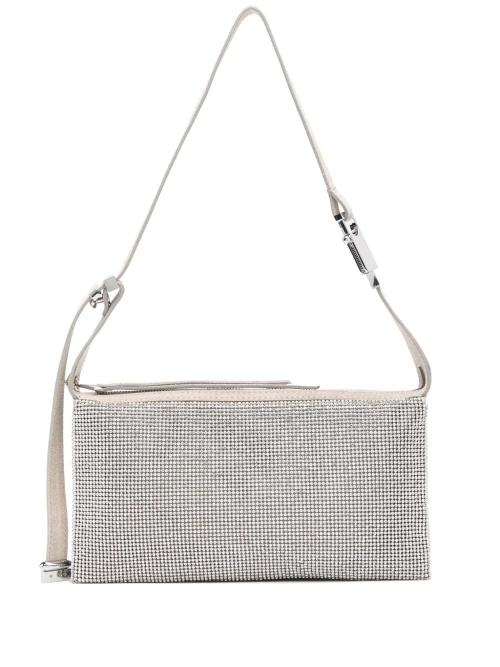 BENEDETTA BRUZZICHES Syster James Bond Shoulder Bag In Silver Product Image