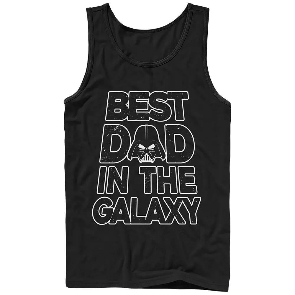 Men's Star Wars Darth Vader Best Dad Graphic Tank Top, Size: Large, Black Product Image