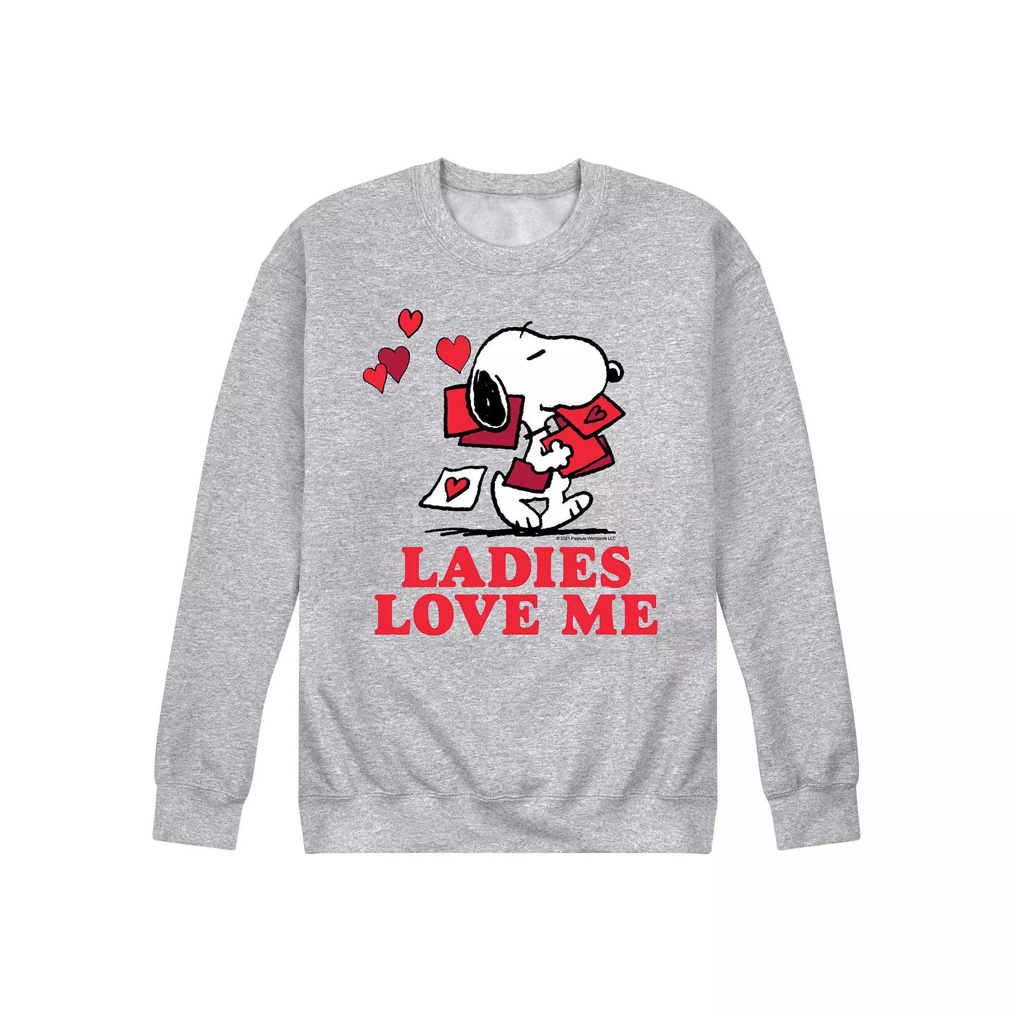 Men's Peanuts Ladies Love Me Sweatshirt,  Product Image
